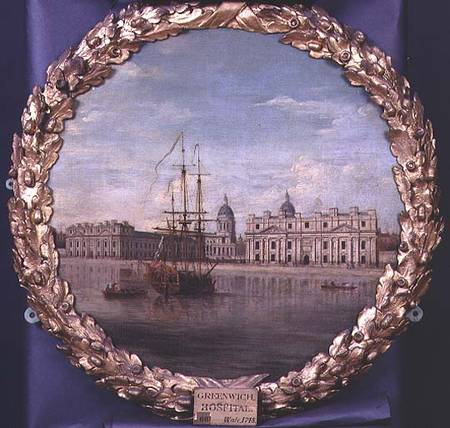 Greenwich Hospital from the River a Samuel Wale