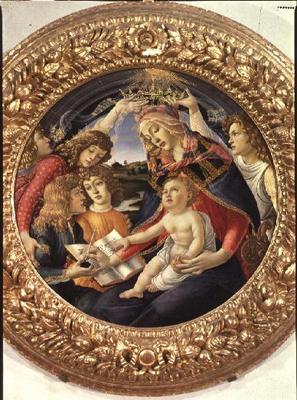 Madonna of the Magnificat, 1482 (tempera on panel) a Sandro Botticelli