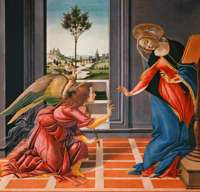 Botticelli / Annunciation / c.1489 a Sandro Botticelli