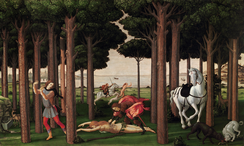 The Story of Nastagio degli Onesti (Second episode) a Sandro Botticelli