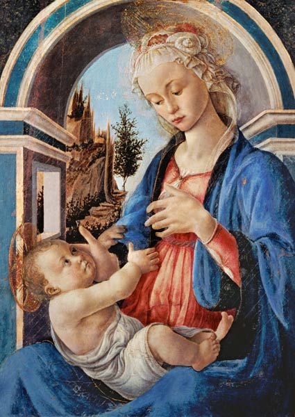 The virgin with the child a Sandro Botticelli
