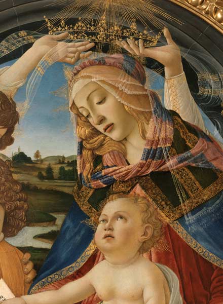 Botticelli, Madonna Magnificat, Ausschn. a Sandro Botticelli