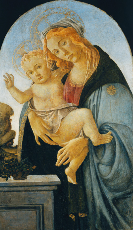 Madonna mit dem Jesuskind. a Sandro Botticelli