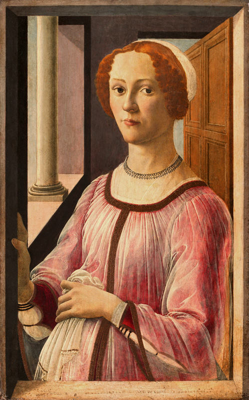 Portrait of Smeralda Bandinelli a Sandro Botticelli