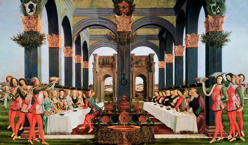 The Wedding Feast a Sandro Botticelli