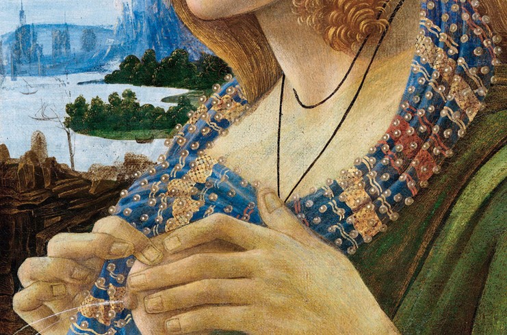 Allegorical Portrait of a Woman (Simonetta Vespucci). Detail a Sandro Botticelli