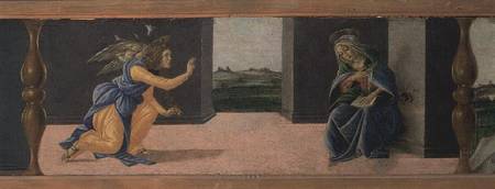 The Annunciation, predella panel from the Altarpiece of St Mark a Sandro Botticelli