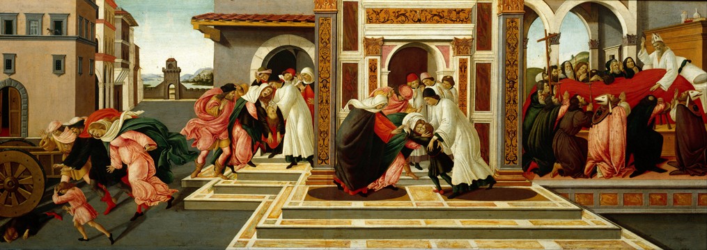 Last Miracle and the Death of Saint Zenobius a Sandro Botticelli