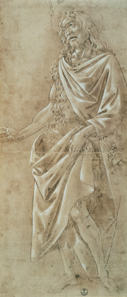 Study of St. John the Baptist a Sandro Botticelli