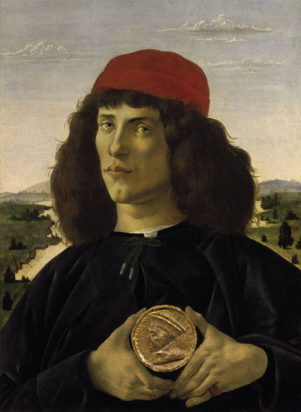 Botticelli / Portr.of a Stranger / 1488 a Sandro Botticelli