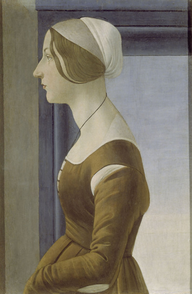 Botticelli / Portr.of Young Woman / 1475 a Sandro Botticelli