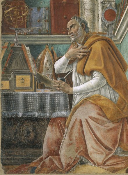 Botticelli / Saint Augustinus / c.1480 a Sandro Botticelli