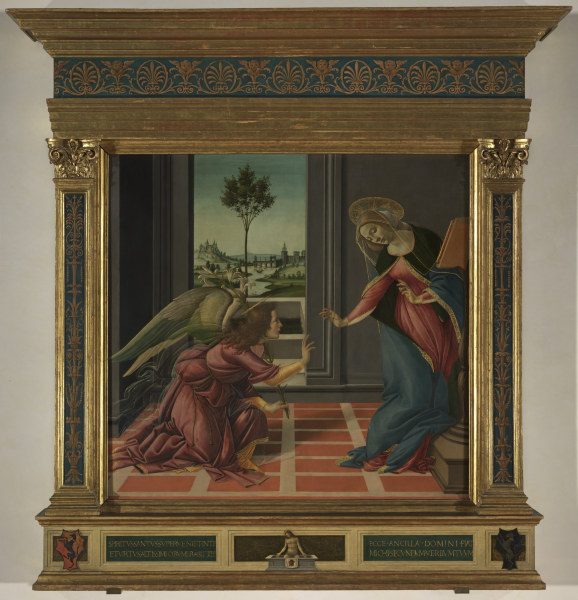 Botticelli, Annunciation a Sandro Botticelli