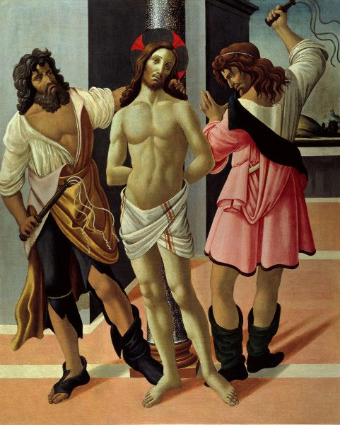 Botticelli (ascribed to) / Flagellation a Sandro Botticelli