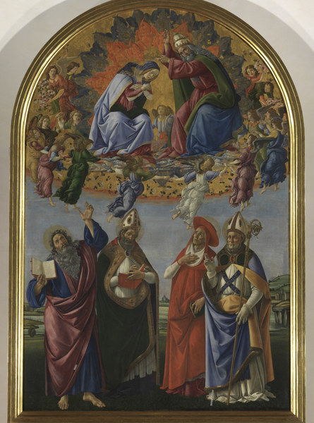 Botticelli, Krönung Mariä a Sandro Botticelli