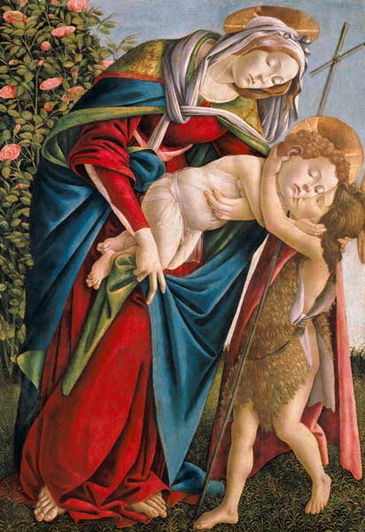 Madonna mit Kind und dem Johannesknaben. a Sandro Botticelli