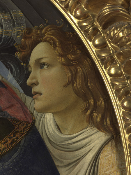 Botticelli, Madonna Magnificat, Angel a Sandro Botticelli