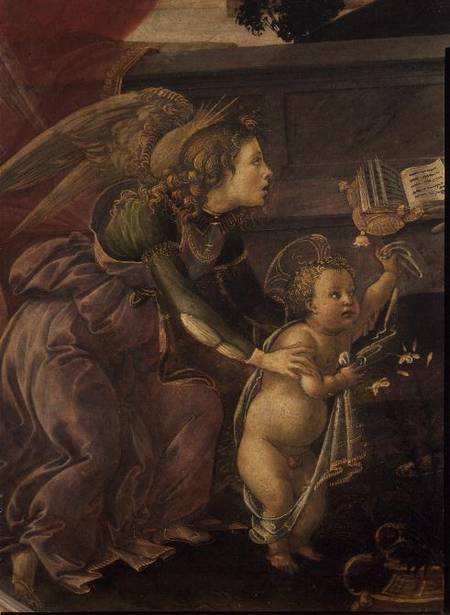 Detail from the Madonna del Padiglione a Sandro Botticelli