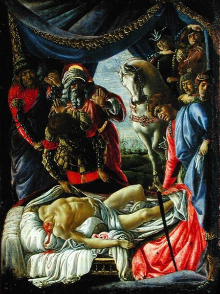 The Discovery of the Body of Holofernes a Sandro Botticelli