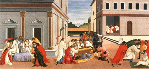 Three wonders of the sacred Zenobius a Sandro Botticelli