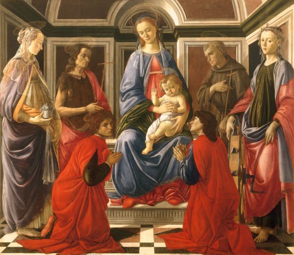 Enthroned Madonna & Saints / Botticelli a Sandro Botticelli