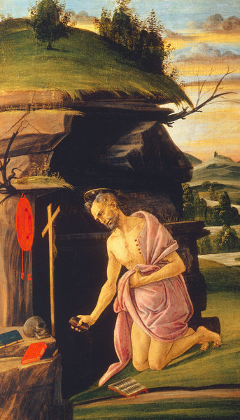 St. Jerome in the desert a Sandro Botticelli