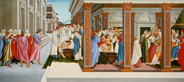 Youth and first wonder of the sacred Zenobius a Sandro Botticelli