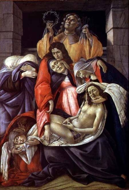 Lamentation over the Dead Christ a Sandro Botticelli