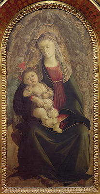 Madonna and Child in Glory (tempera on panel) (for detail see 107250) a Sandro Botticelli
