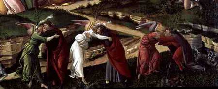 Mystic Nativity  (detail of 22825) a Sandro Botticelli
