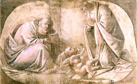 Nativity (pen & ink with gouache) a Sandro Botticelli