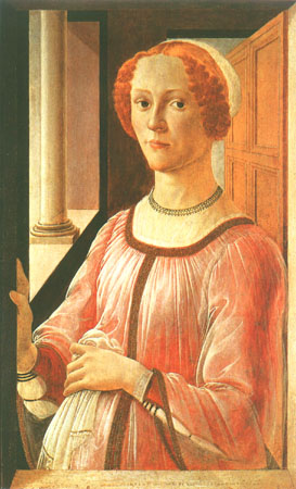 Portrait of a lady a Sandro Botticelli