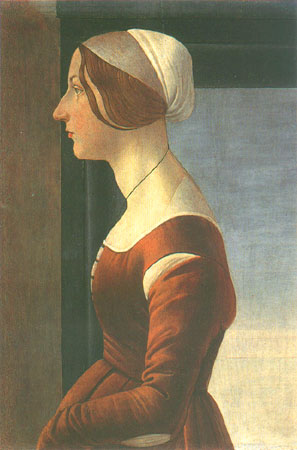 Portrait of a woman a Sandro Botticelli
