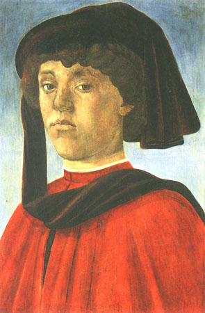 Portrait of a young man a Sandro Botticelli