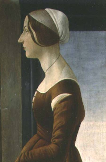 Portrait of a Woman (the Beautiful Simonetta) a Sandro Botticelli