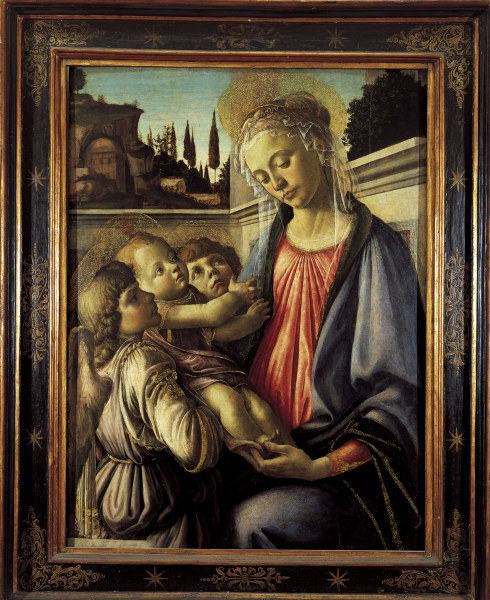 S.Botticelli / Mary w.Child & Angels a Sandro Botticelli