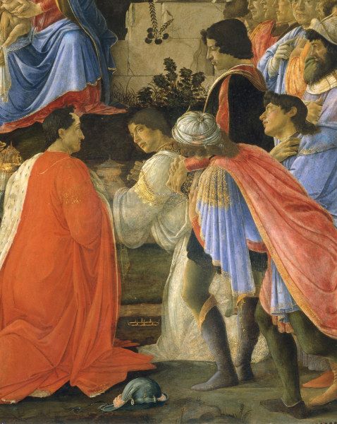 S.Botticelli, Adoration of Kings, Det. a Sandro Botticelli