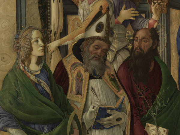 S.Botticelli, Katharina, Augustinus u.a. a Sandro Botticelli