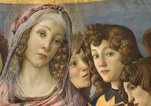 S.Botticelli, Mary and angel a Sandro Botticelli