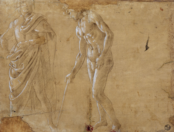 S.Botticelli, Zwei Figurenstudien a Sandro Botticelli
