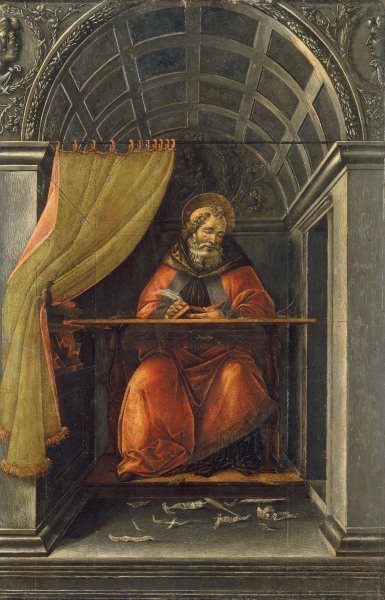 St.Augustine in the Cell / Botticelli a Sandro Botticelli
