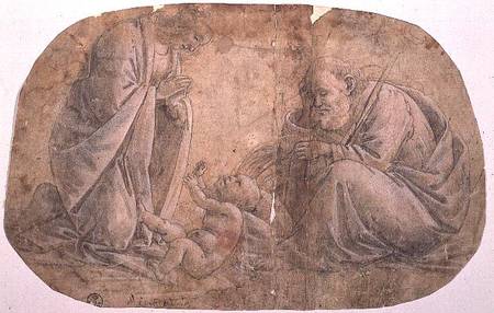 Study for the Adoration of the child a Sandro Botticelli