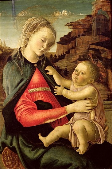 The Virgin and Child (Madonna of the Guidi da Faenza) c.1465-70 a Sandro Botticelli