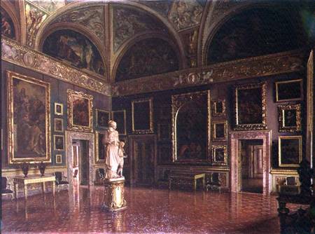 Interior view of a gallery (photo) a Santo Corsi