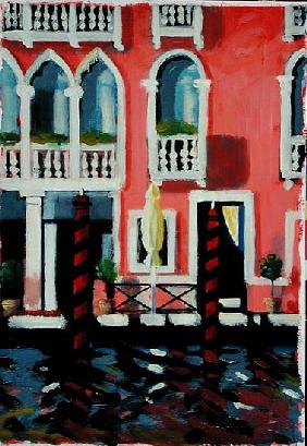 Canal Grande I (oil on card) 
