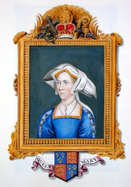 Portrait of Anne Boleyn wrongly called Queen Mary from 'Memoirs of the Court of Queen Elizabeth' a Sarah Countess of Essex