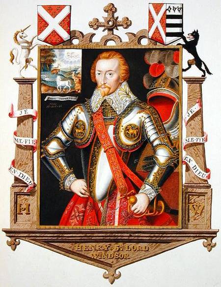 Portrait of Henry, 5th Lord Windsor (1562-1615) from 'Memoirs of the Court of Queen Elizabeth' a Sarah Countess of Essex