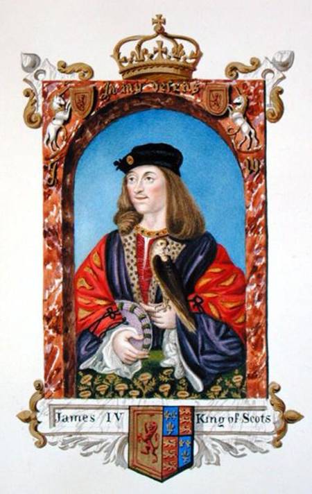 Portrait of James IV of Scotland (1473-1513) from 'Memoirs of the Court of Queen Elizabeth' a Sarah Countess of Essex