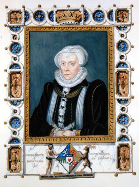 Portrait of Margaret Douglas (1515-78) Countess of Lennox from 'Memoirs of the Court of Queen Elizab a Sarah Countess of Essex