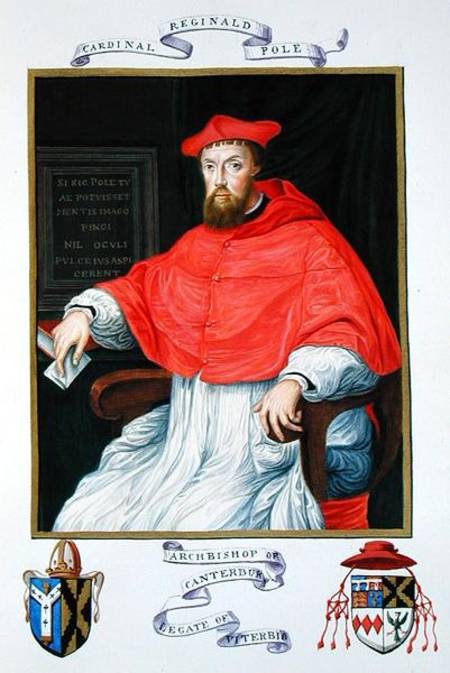 Portrait of Reginald Pole (1500-58) Archbishop of Canterbury and Legate of Viterbo from 'Memoirs fro a Sarah Countess of Essex